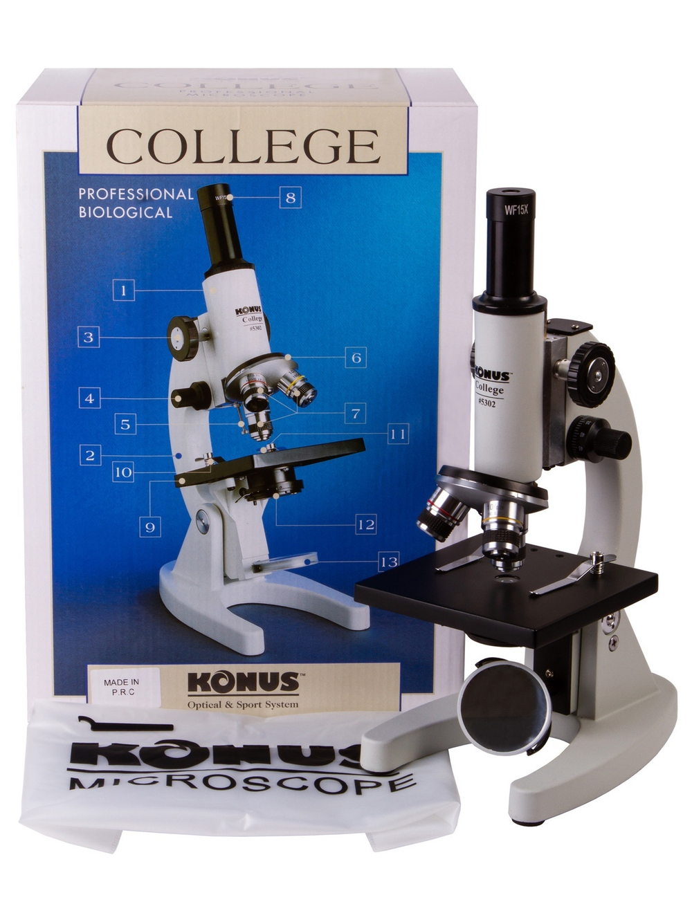 Микроскоп Konus College 600x