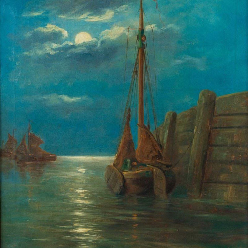Винтаж: Картина «Морской Закат»