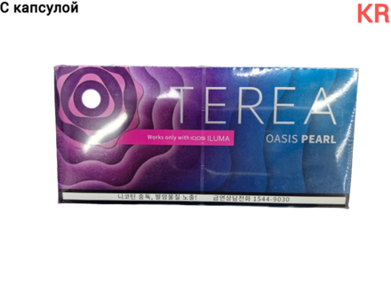 Стики Terea Oasis pearl - табак со сливками и орехом с капсулой (Корея) (блок - 10 пачек)