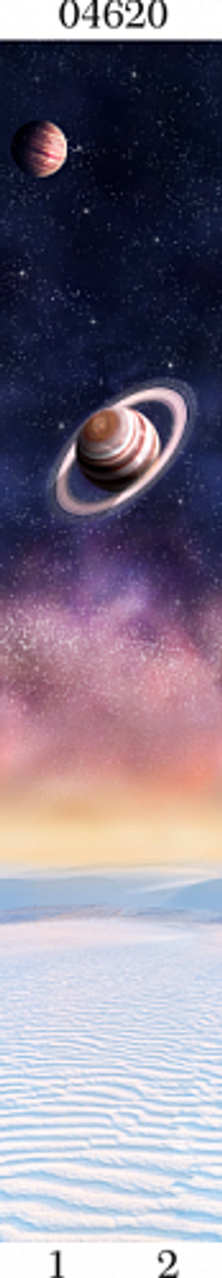 Панель ПВХ фотопечать 3D Panda Космос 2700х250 мм