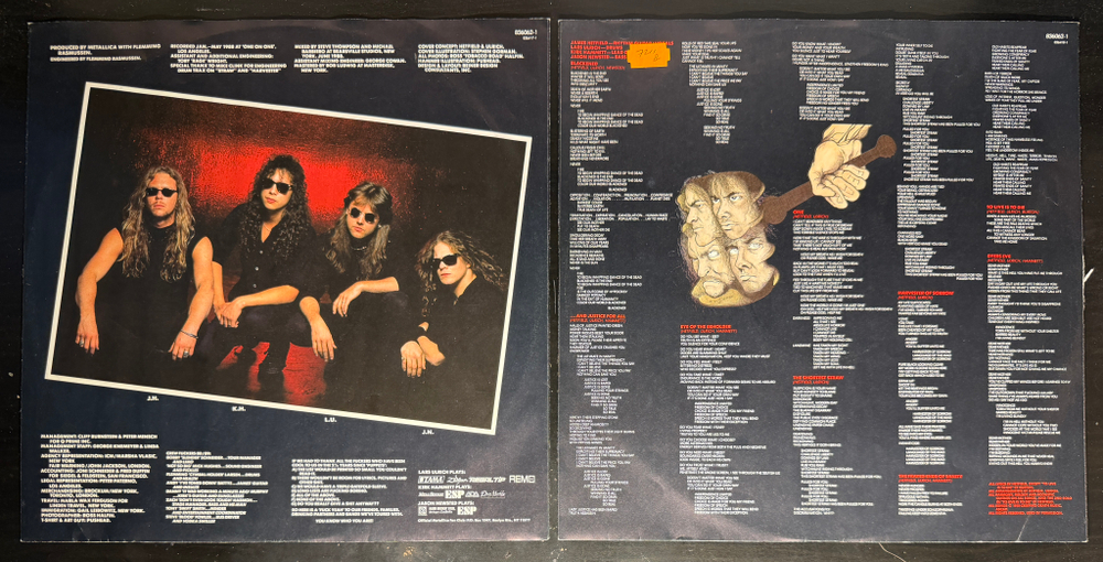 Metallica - ...And Justice For All 2LP (Голландия 1988г.)