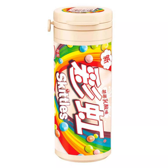 Драже жевательное Skittles Yoghurt & Fruits со вкусом фруктов в йогурте, 30 г (Китай)