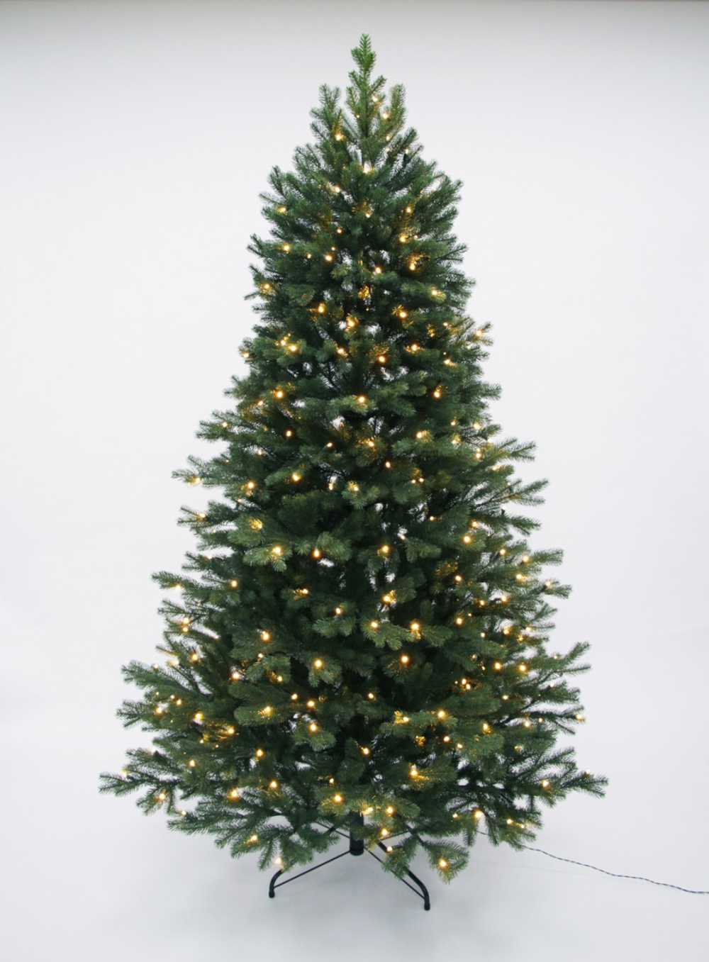 Ель Швейцарская 100% литая 185см 220 ламп зеленая Black Box