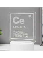 Светильник «Сестра» LED RGB от сети RISALUX