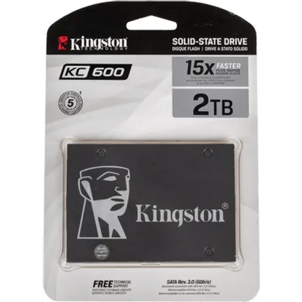 Kingston SSD 2TB KC600 Series SKC600/2048G {SATA3.0}