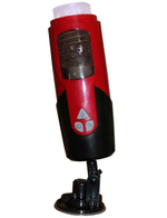 Чёрно-красный робот-мастурбатор Dark Knight (Цвет: черный с красным)