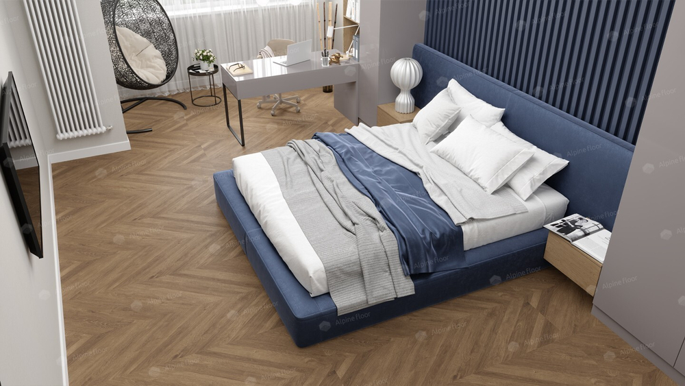Кварцвиниловая плитка Alpine floor EASY LINE - ФРАНЦУЗСКАЯ ЕЛОЧКА ECO 3-25 - Магазин напольных покрытий в Екатеринбурге. MAXI ПОЛ.