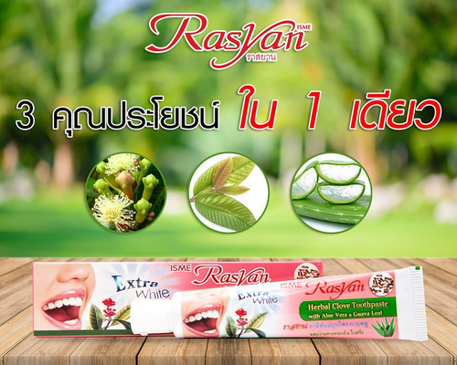 Отбеливающая зубная паста с гвоздикой и травами в тубе Herbal Clove Toothpaste ISME Rasyan