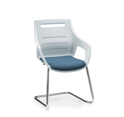 SPUTNIK Кресло-конференц ГОЛУБ/АЛЮМ