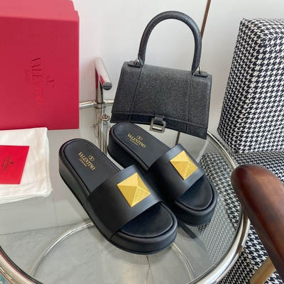 Valentino Roman Stud Slide Sandal