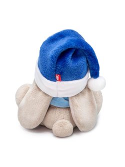 Мягкая игрушка Зайка Ми в синем колпачке 15 см