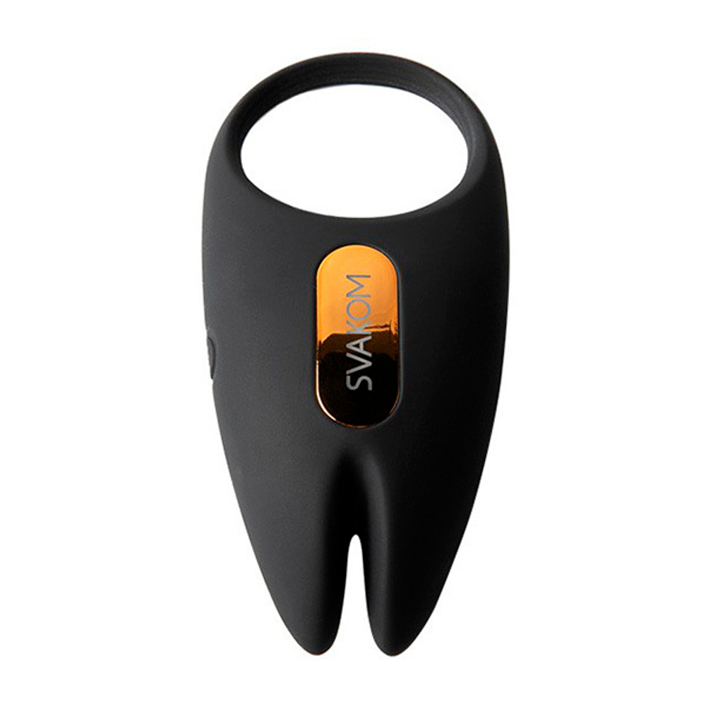 Черное эрекционное виброкольцо 3,4см с пультом ДУ и управлением через приложение Svakom Winni 2 App-controlled Vibrating Rabbit Cock Ring SJ007A