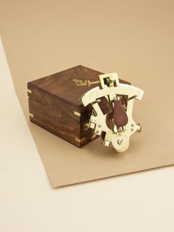 Nautical Морской секстант в деревянном футляре