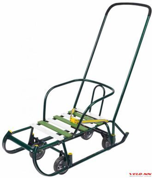 Санки Ника  Тимка 6 универсал Т6У/З2 зеленый лак