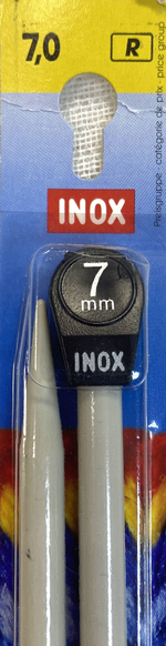 Спицы прямые №7 Inox 35см (Германия)