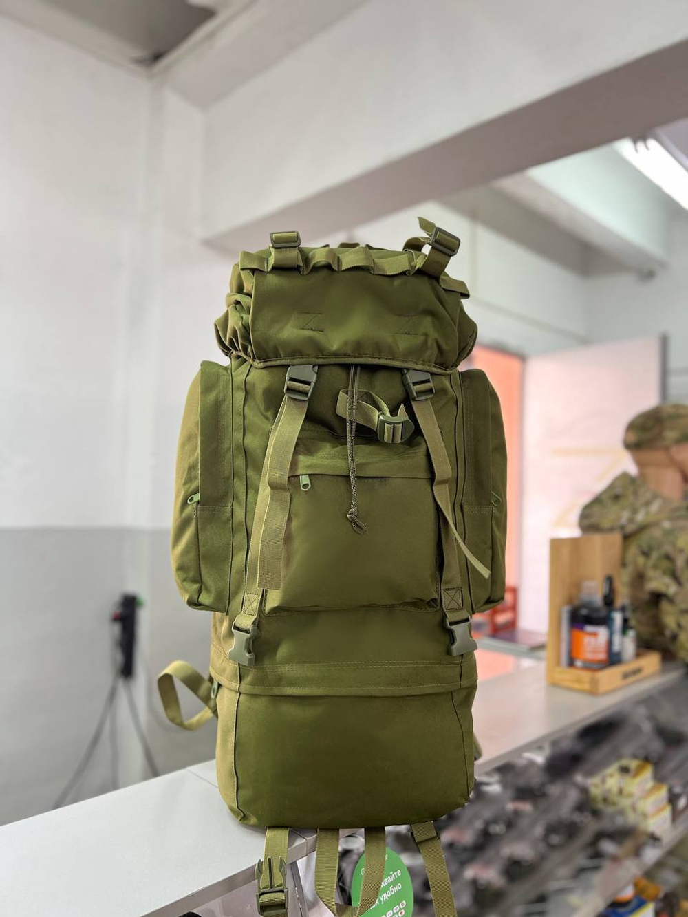Тактический рюкзак 70л / олива