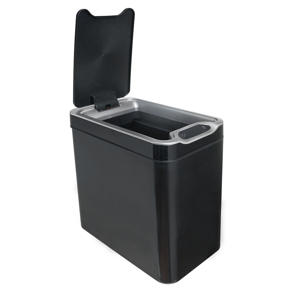 Ведро для мусора сенсорное, прямоугольное, Foodatlas JAH-6611, 12 л (черный)