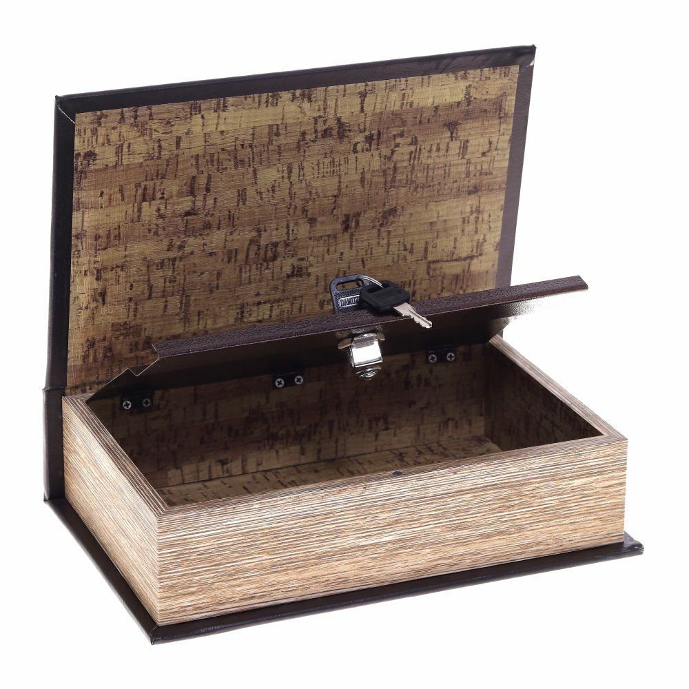 GAEM Шкатулка-книга с замком, L18 W7 H27 см