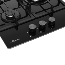 Встраиваемая газовая варочная панель Monsher MGG 43 Noir