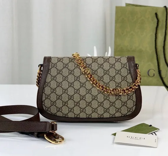 Сумка на плечо Gucci Blondie бежевый