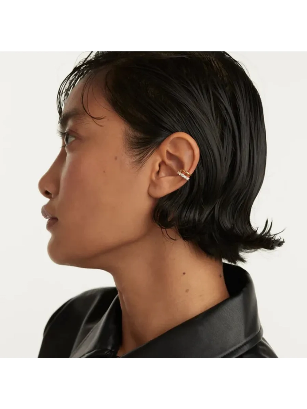 Кафф Alexia серебро 925 пробы покрытое золотом