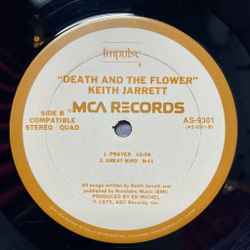 Винтажная виниловая пластинка LP Keith Jarrett Death And The Flower (USA 1975)