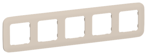 FLITE Рамка 5-местная РУ-5-А-ФлЛ льняной IEK
