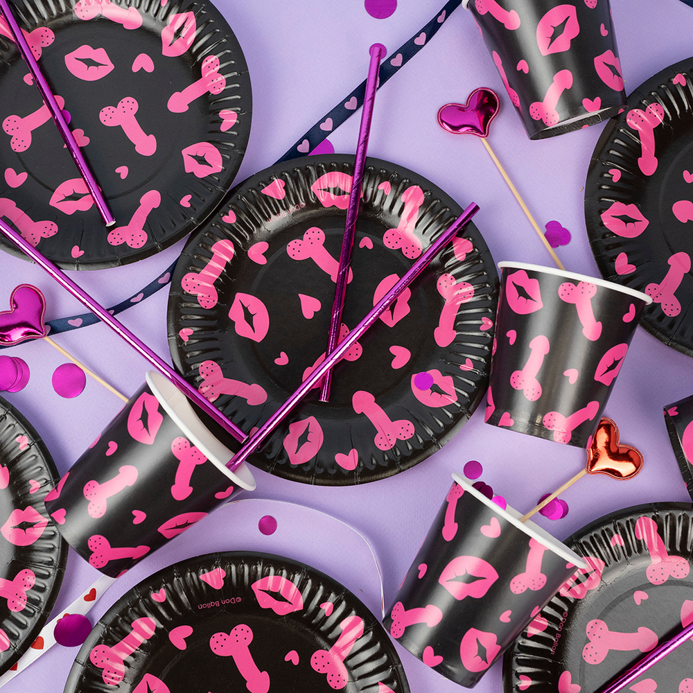 Тарелки бумажные «Девичник» 18+, 18 см, 6 шт