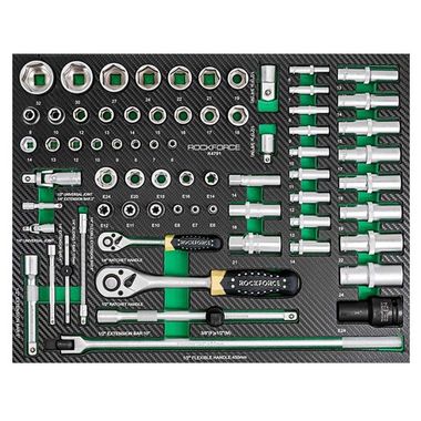 Набор инструментов 70пр.(6гр)(6-32мм),в ложементе RockForce##Rock FORCE RF-K4701