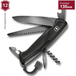 Нож Victorinox RangerGrip 55, 130 мм, 12 функций, черный