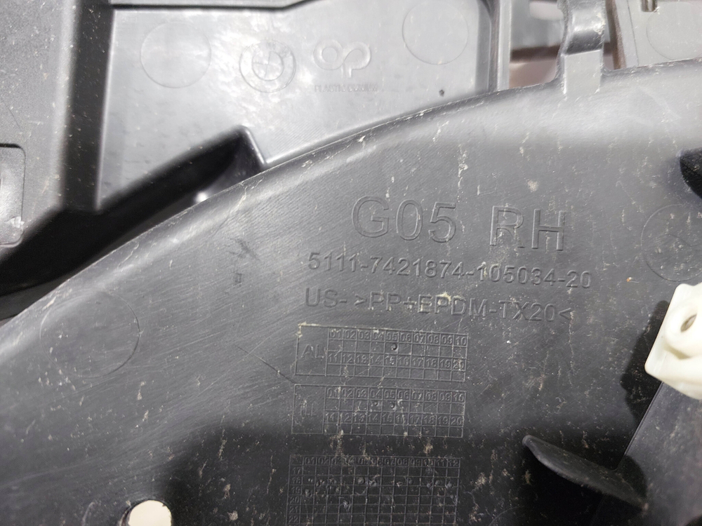 Кронштейн переднего бампера правый BMW X5 (G05) 18-23 Б/У Оригинал 51117421874