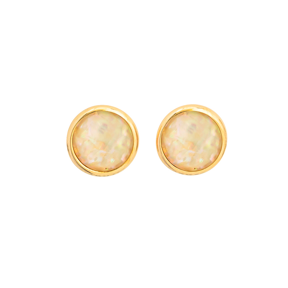 Серьги пусеты Possebon Nautilus A9997.12 BW/G