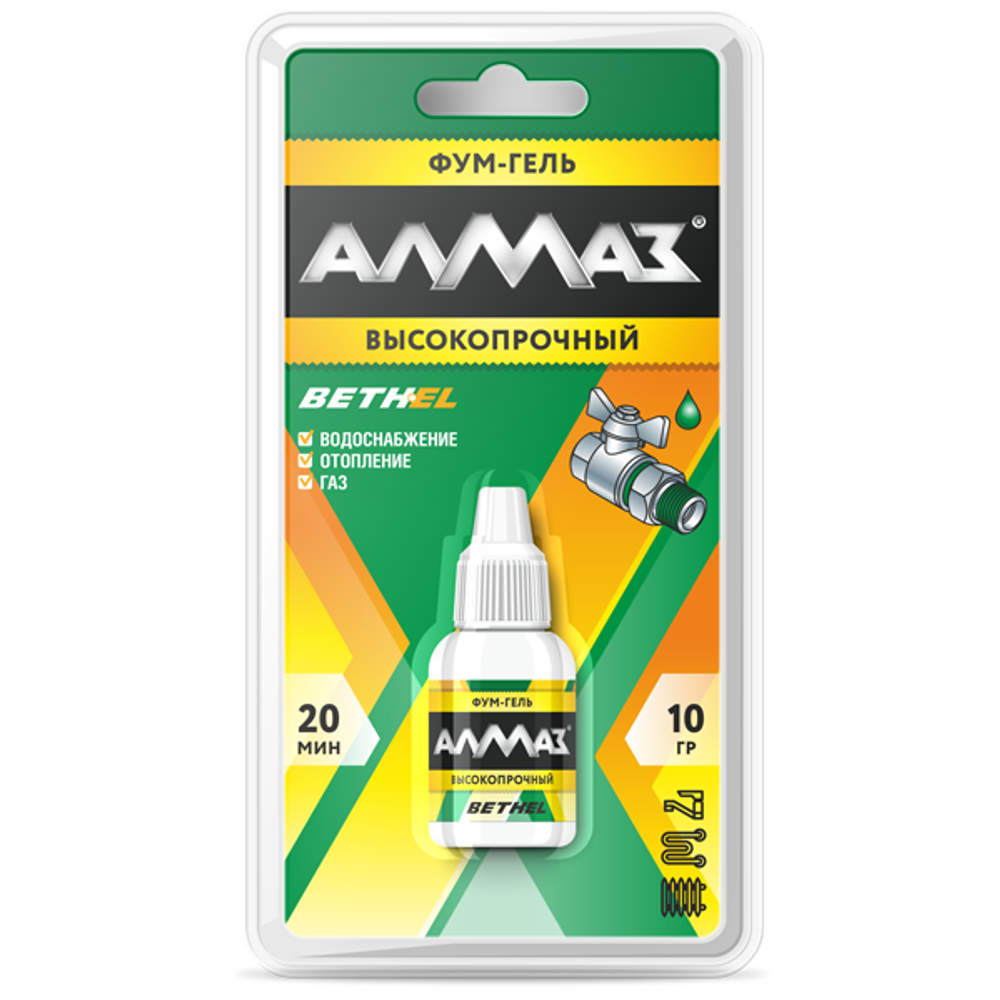 Фум-гель "Алмаз" Высокопрочный 10г (блистер)