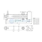 НВ.03 Электрический водонагреватель для бассейна 3 кВт в комплекте с датчиком потока и термостатом
