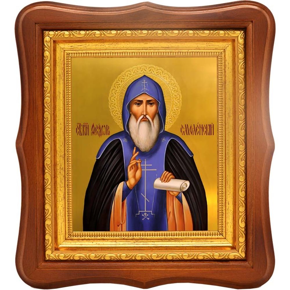 Феодор Ростиславич Черный, Смоленский, Ярославский благоверный князь. Икона на холсте.