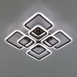 Citilux Марсель Смарт CL232A185E RGB Умная люстра Чёрная