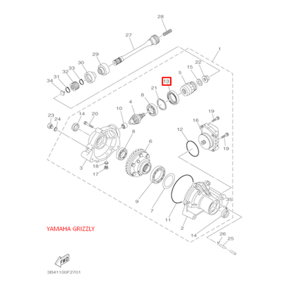 Сальник переднего редуктора 48х65х9 квадроцикл YAMAHA GRIZZLY 350-700 (Yamaha)