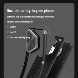 Текстурный чехол от Nillkin с металлической откидной крышкой на Huawei Pura 70 Pro и Pura 70 Pro+, серия Textured Prop Case