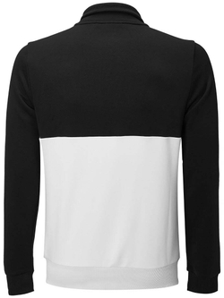 Мужская теннисная кофта Lotto Squadra II Sweat FZ PL - bright white/all black