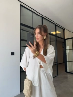 Костюм с кимоно с брюками на эластичном поясе