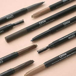 Стойкий авто-карандаш для бровей с щеточкой Ottie Natural Drawing Auto Eye Brow Pencil 02