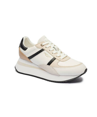 Кожаные кроссовки TWINSET - белый(242TCP026)