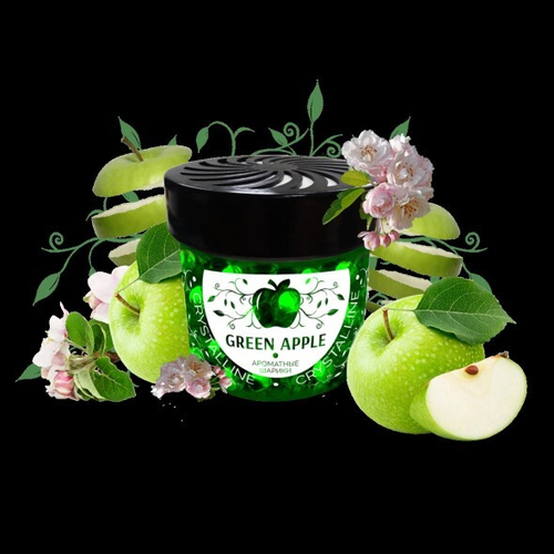 Ароматизатор на панель с гелевыми шариками  Crystalline  Green Apple (FOUETTE)