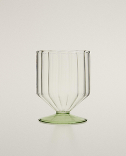Zara Home бокал из боросиликатного стекла, цвет зелёный, 10.3 см