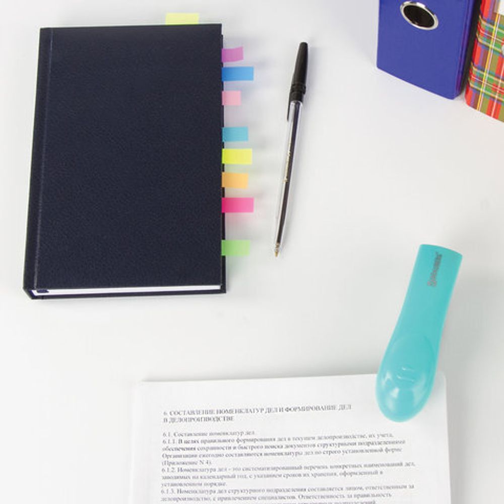 Степлер №24/6, 26/6 BRAUBERG "Original", до 25 листов, бирюзовый, 227771