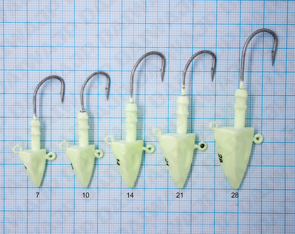 Джиг головка CROSS FACTOR INAZUMA SHORE GLOW HEAD CLM008