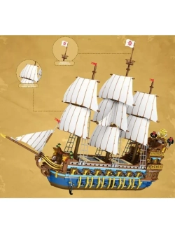 Конструктор Флагманский трёхмачтовый корабль 3162 детали