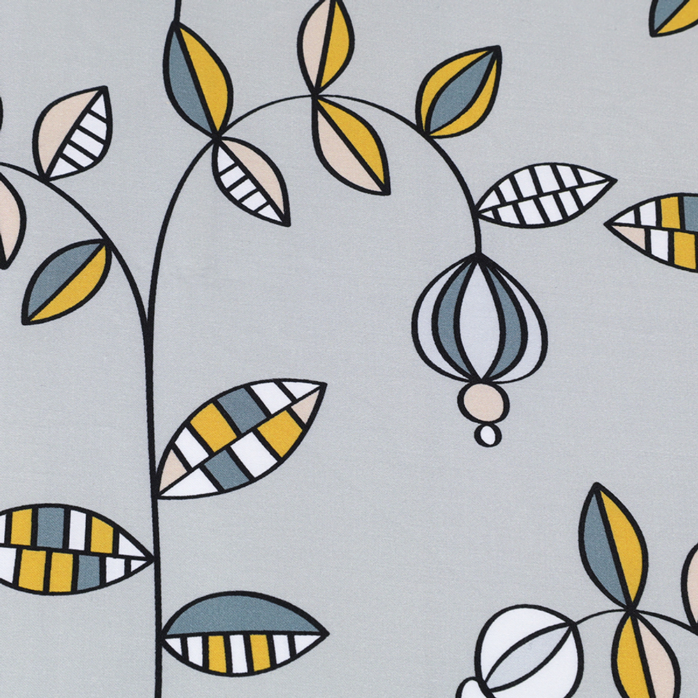 Комплект постельного белья "Ягоды тайги" из премиального сатина из коллекции russian north, 150х200 см