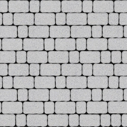 Тротуарная плитка Арена - Стандарт Белый, комплект из 2 видов плит