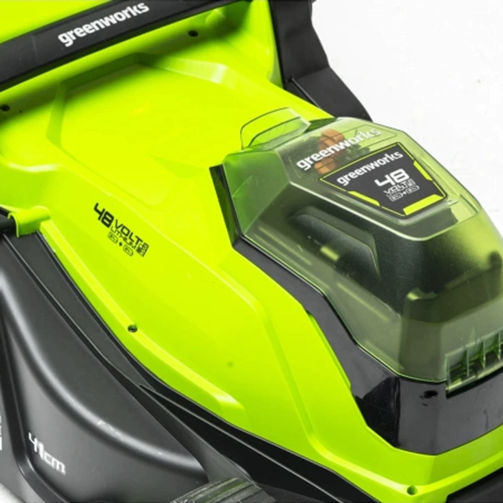 Газонокосилка аккумуляторная Greenworks G24X2LM41K2X 24В (2 x 4 Ач, ЗУ) нож 41 см, 2512607UD